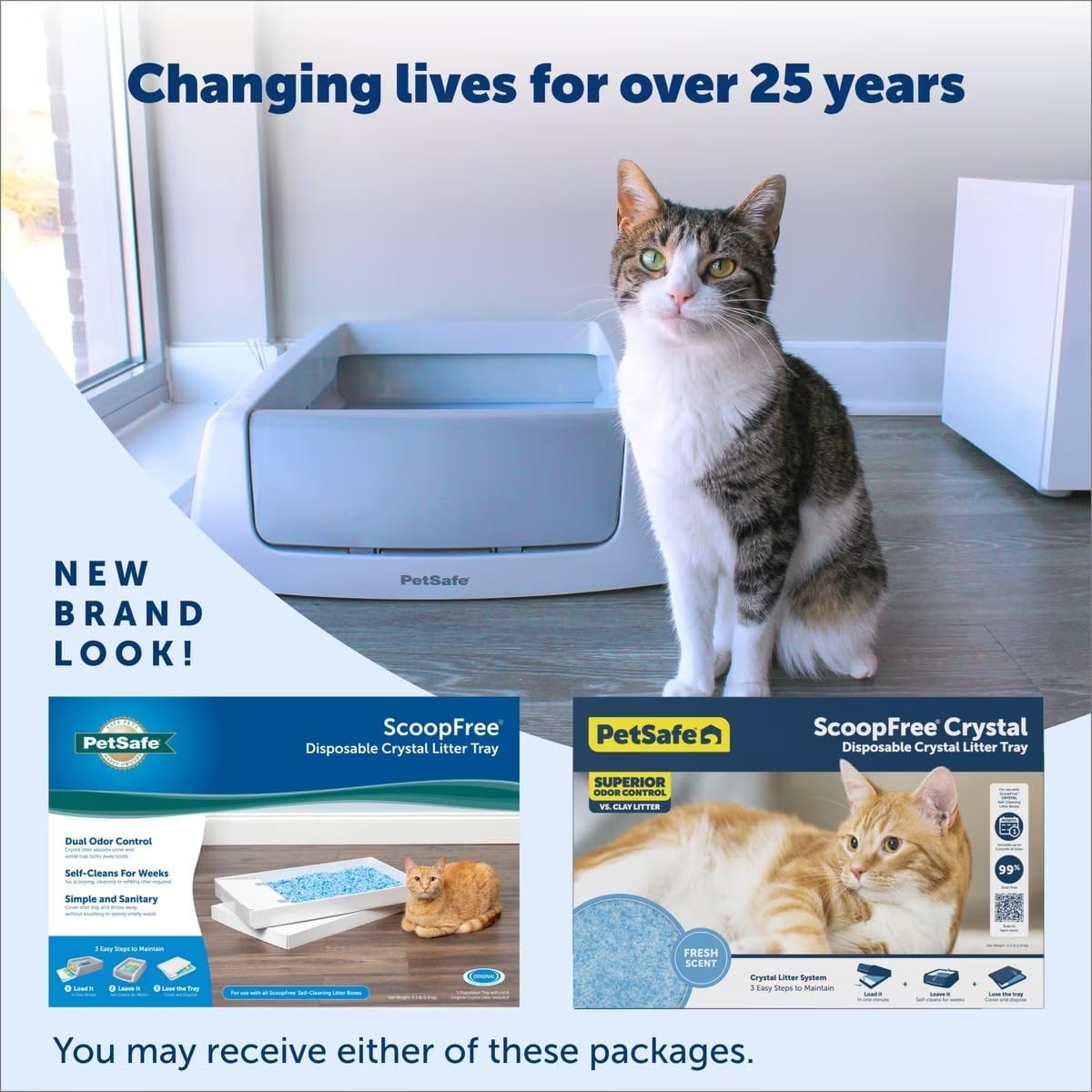 Authentic PetSafe ScoopFree litter tray refill packaging