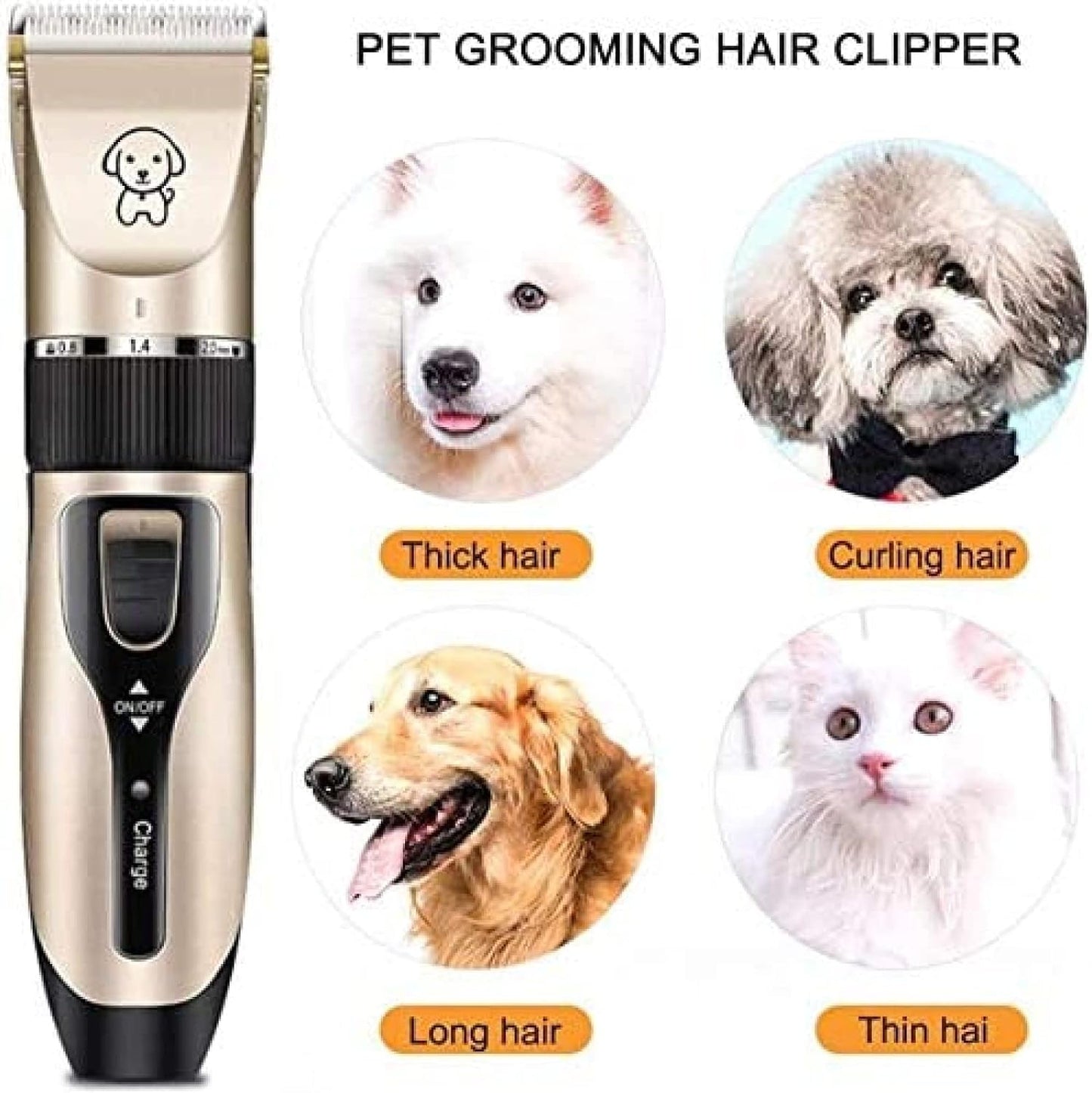 Yasao rechargeable persian cat trimmer package box contents overview