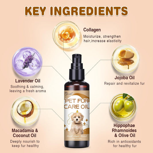 GJYC PET Pjordo leave in pet conditioner oil for detangling cat fur