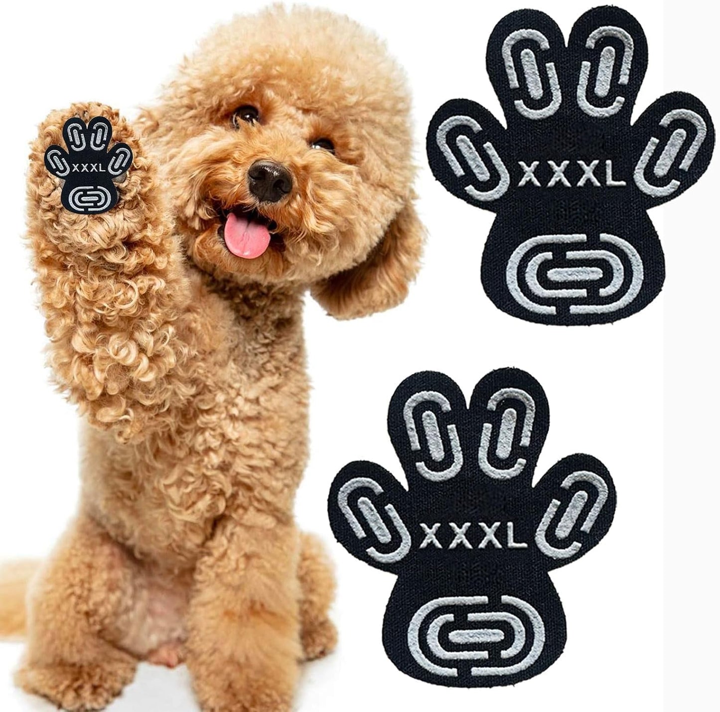 Anti Slip Dog Paw Pads - 20 Pcs (5 Sets) High Traction Grips for Senior Dogs, Breathable Dog Paw Stickers for Hardwood Floors, Non-Slip Foot Protectors to Prevent Slipping, Hot Pavement Shield - Image 11
