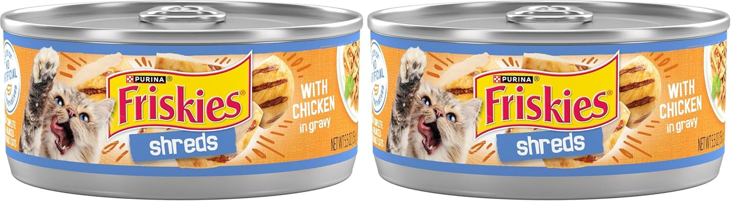 Purina Friskies Shreds With Chicken in Wet Cat Food Gravy - (Pack of 24) 5.5 oz. Cans - Image 11