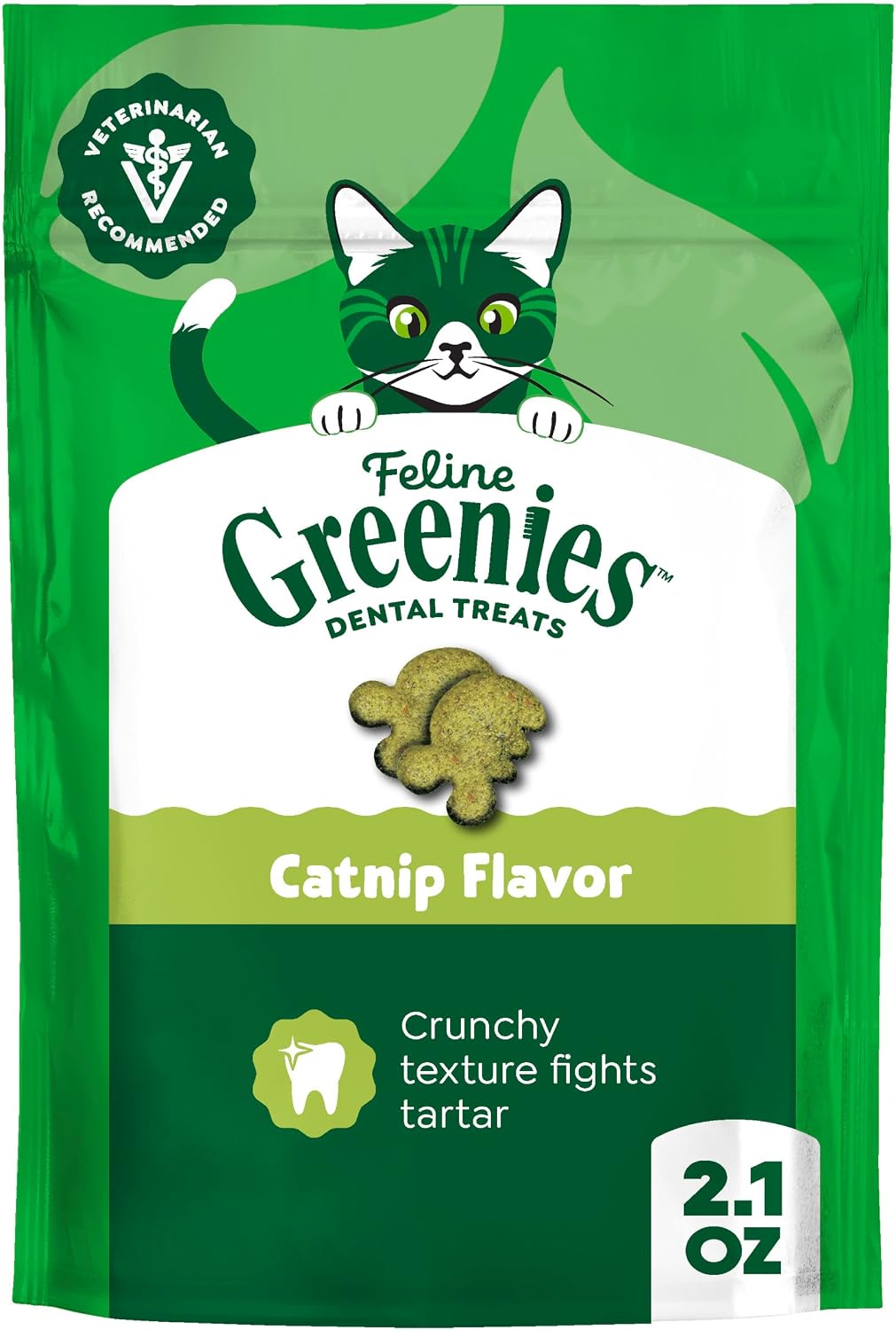 Greenies Cat Treats, Feline Veterinarian-Recommended Adult Natural Dental Treats, Catnip Flavor, 9.75 oz. Tub - Image 15