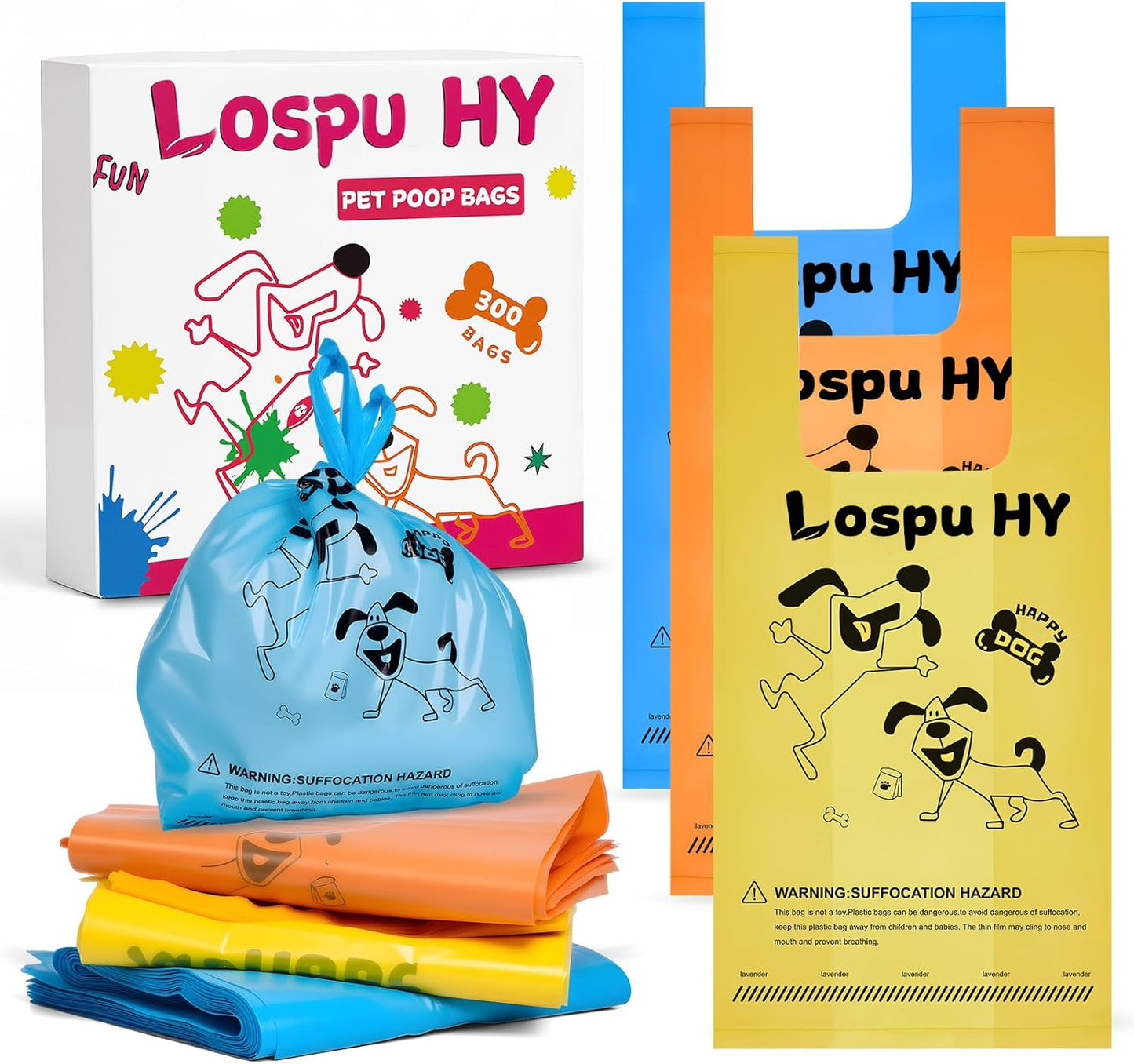 Poop Bags for Dogs, 200 Count Dog Poop Bags with Handles, Extra Thick Strong Leak Proof Doggie Waste Bag for Waste Refuse Cleanup, Outdoor Puppy Walking and Cats Litter - Image 9