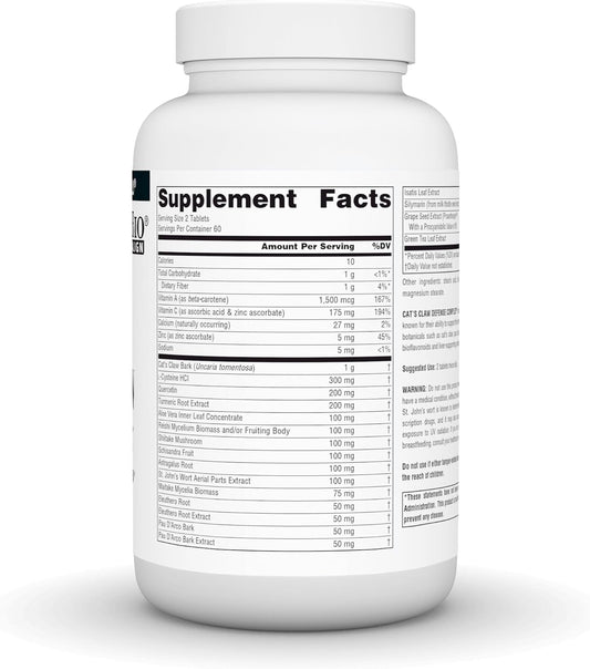 Side view of Source Naturals Cat's Claw Defense Complex bottle