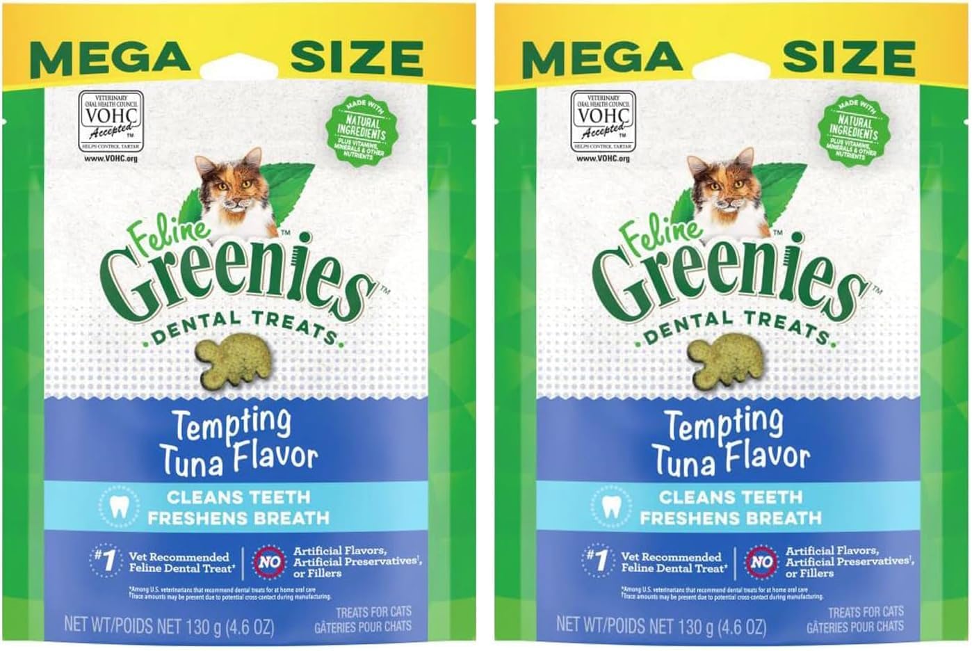 Greenies Cat Treats, Veterinarian-Recommended Adult Natural Dental Cat Treats, Tempting Tuna Flavor, 9.75 oz. Tub - Image 15