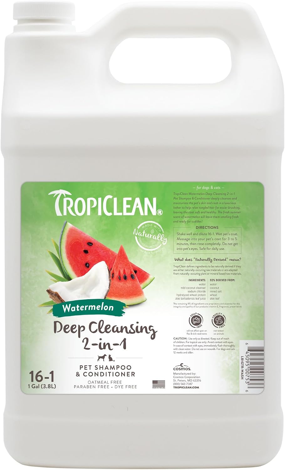 TropiClean 2-in-1 Dog Shampoo and Conditioner, Professional Dog Shampoo, Moisturizing Detangler, Puppy Safe, Made in USA, Papaya Scent, 1 Gallon - Image 14
