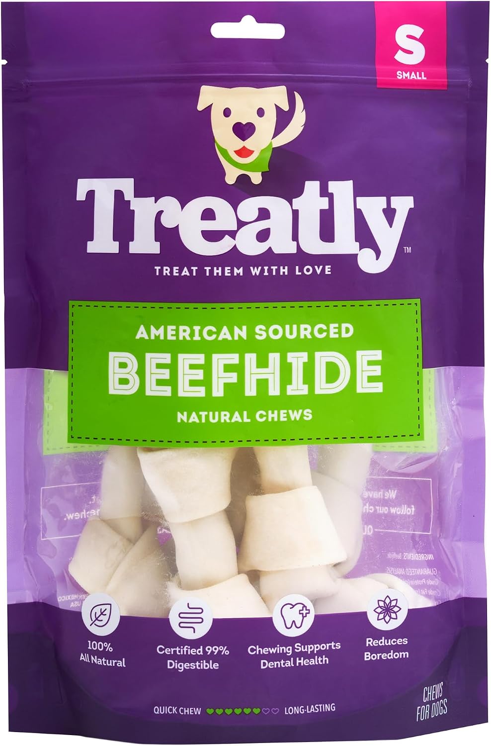 American Sourced Beefhide Bones 15-17" Dog Chew Treats - Natural Flavor, 1 Count/1 Pack - Image 15