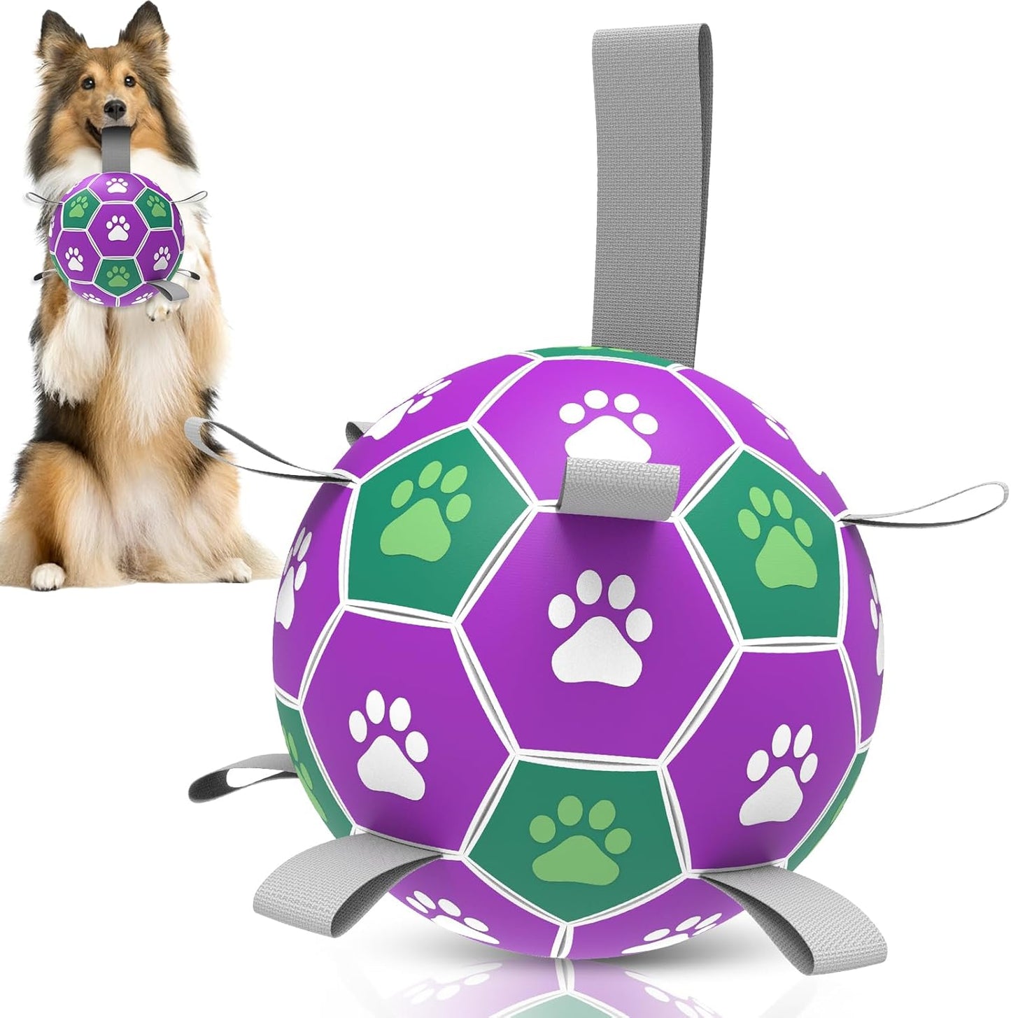 Diman Balls for Dogs with Straps - 6 Inch Dog Toy Balls for Small Medium Dogs, Outdoor & Water Fetch Toy for Birthday, Red - Image 13