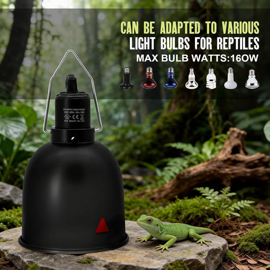 Mecesor reptile lamp two pack with independent power switches