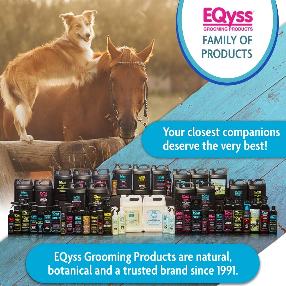 Eqyss Survivor Equine Horse Detangler premium imported bottle on white background