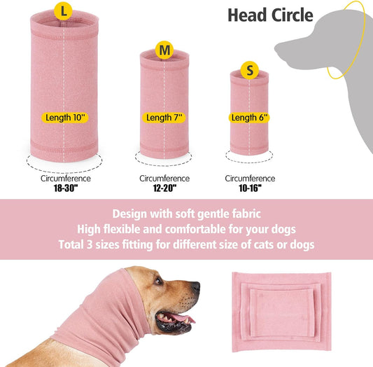 Meifsou dog ear cover noise cancelling plush fabric snood for thunderstorms