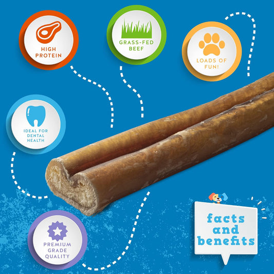 Jack and Pup all natural beef pizzle dog treats for medium and large dogs