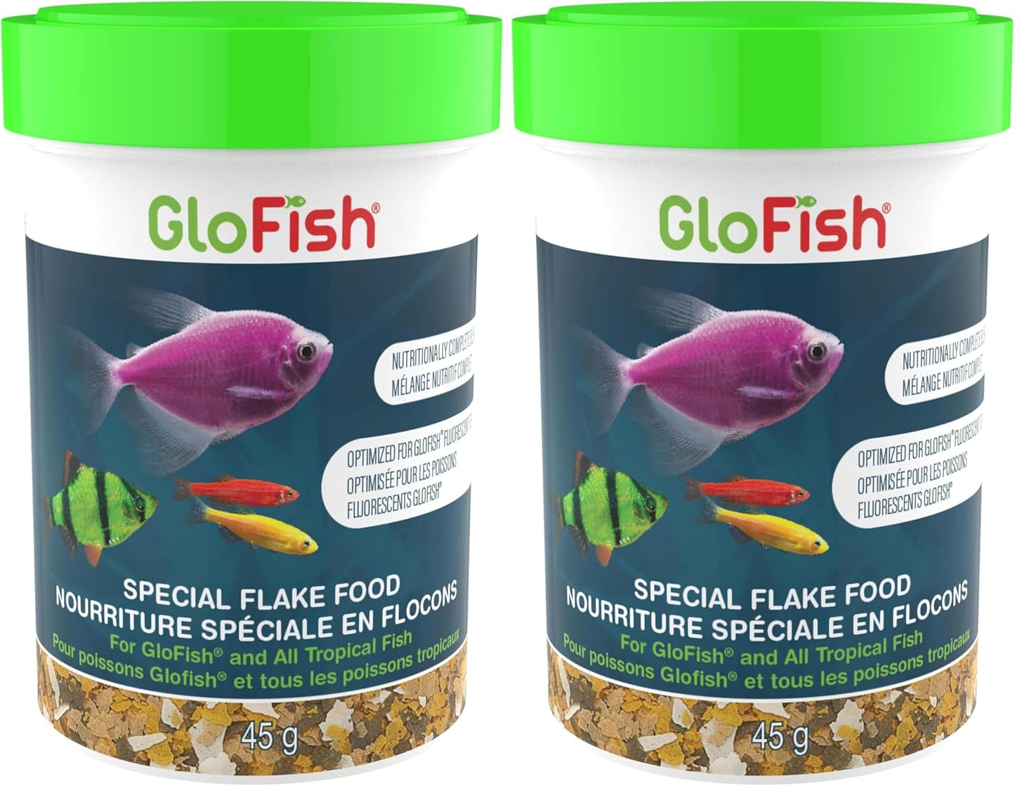 Authentic USA imported GloFish fish food for tropical tanks