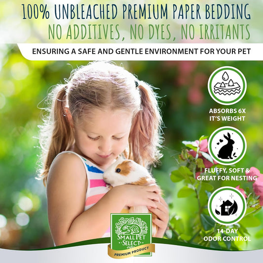 Texture of Small Pet Select rose infused paper bedding