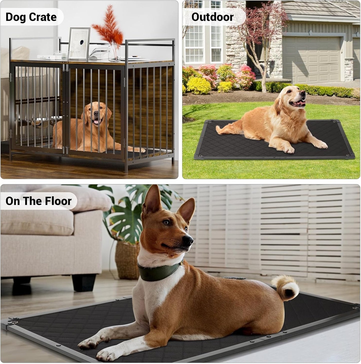 Aggressive chewer friendly dog bed mat packaging