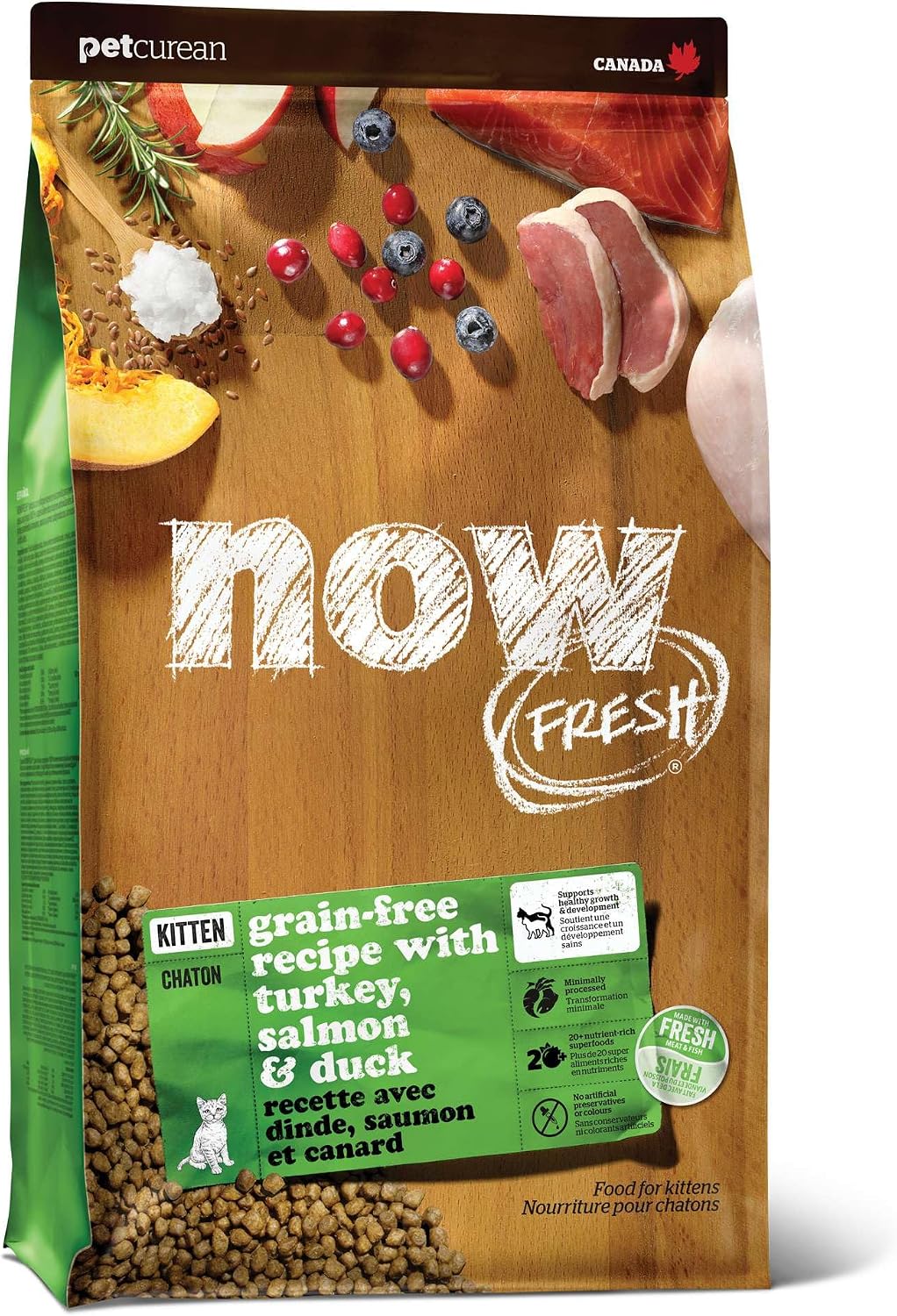 Now Fresh Adult Dry Cat Food, Turkey, Salmon & Duck, 8 lb - Image 12