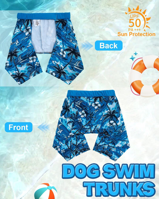 CuteBone quick dry pet swimsuit showing adjustable waistband