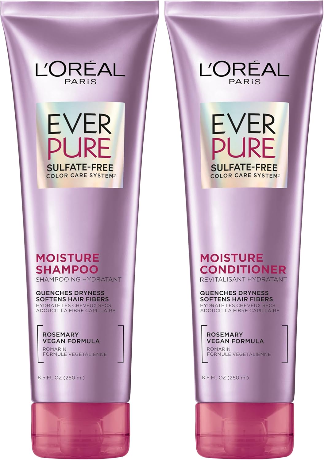 L'Oral Paris Moisture Sulfate Free Conditioner, Hair Care for Color-Treated Hair with Rosemary Botanicals, EverPure, 8.5 Fl Oz - Image 13