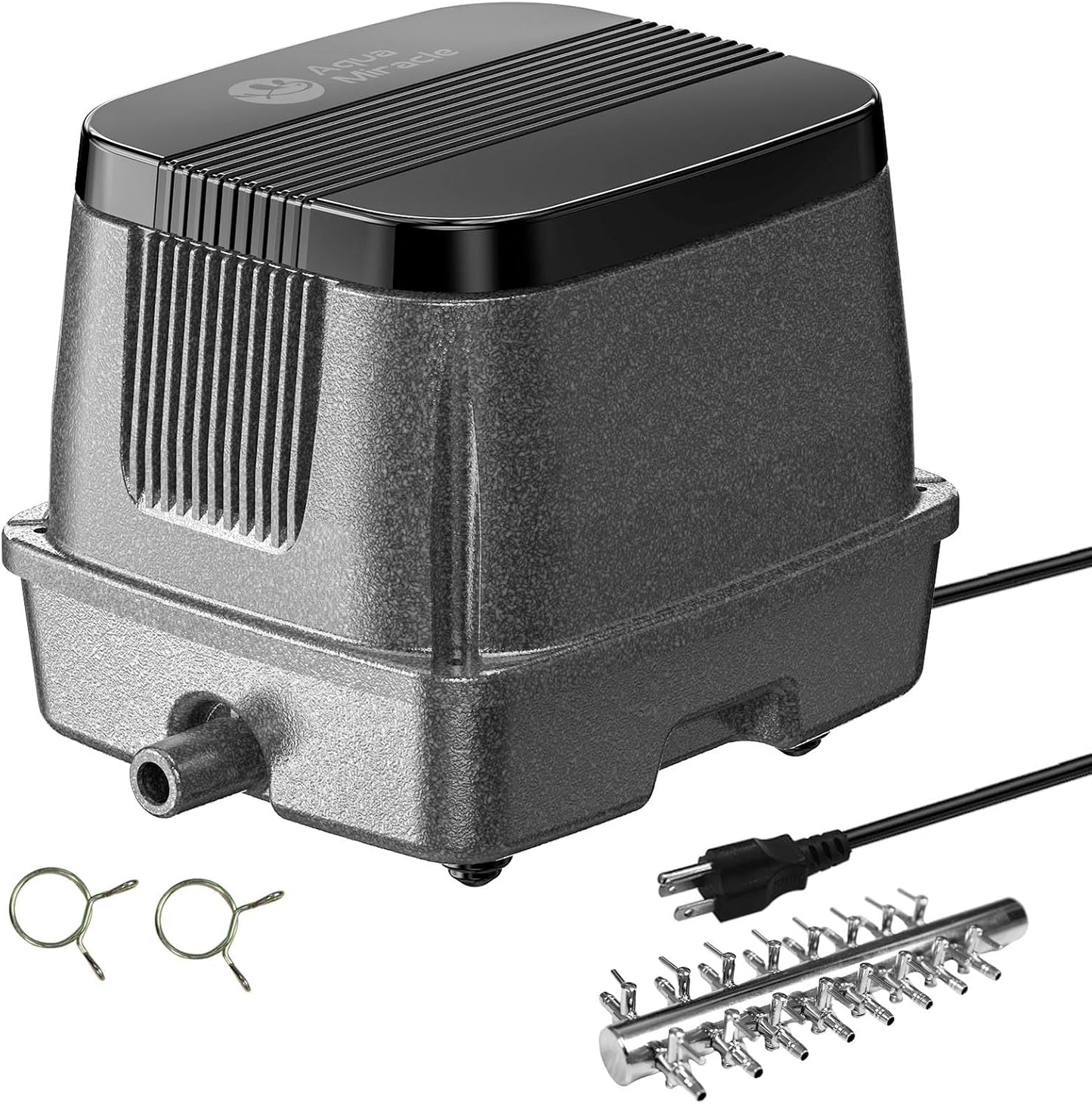 AquaMiracle Linear Air Pump ZP-40/ZP-60/ZP-100 for Pond Aeration, 635/950/1600GPH Septic Air Pump Pond Aerators for Outdoor Ponds, Waste Treatment, Aquarium, Fish Farm, Seafood Restaurant - Image 9