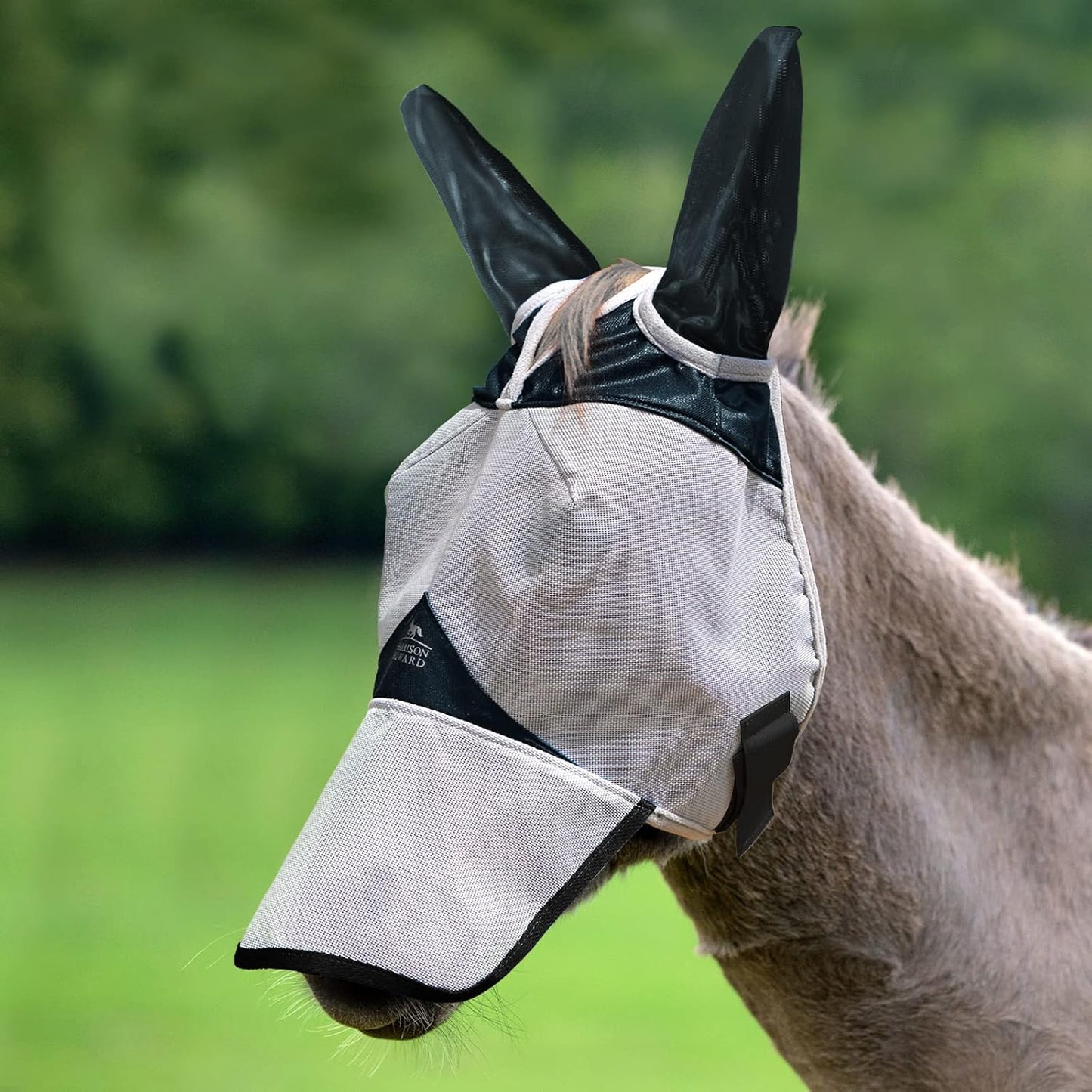 Harrison Howard Mule Donkey Fly Mask Full Face Protection with Nose Cover - Image 9