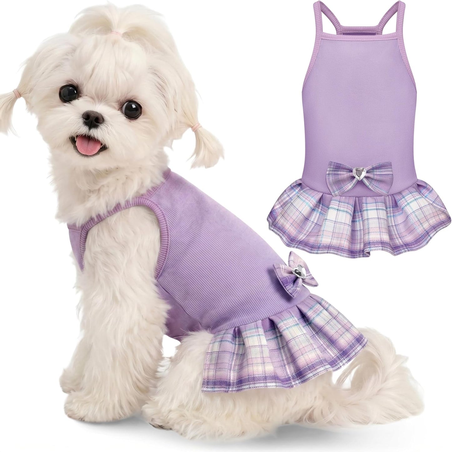 WOYYHO luxury imported pet fashion outfit for small female dogs