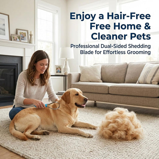 Stainless steel blades for pet hair removal