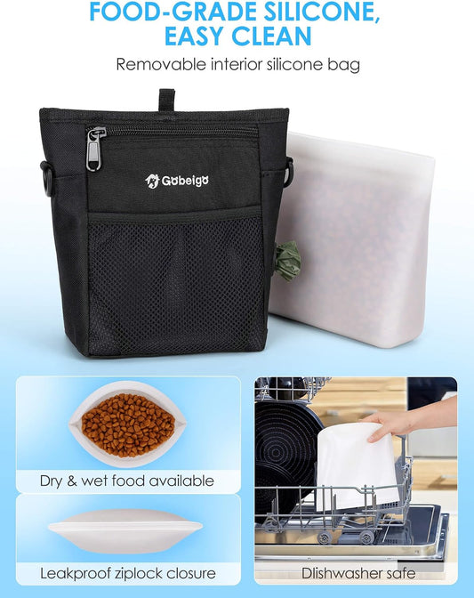 Gobeigo training fanny pack with removable food grade silicone liner pulled out