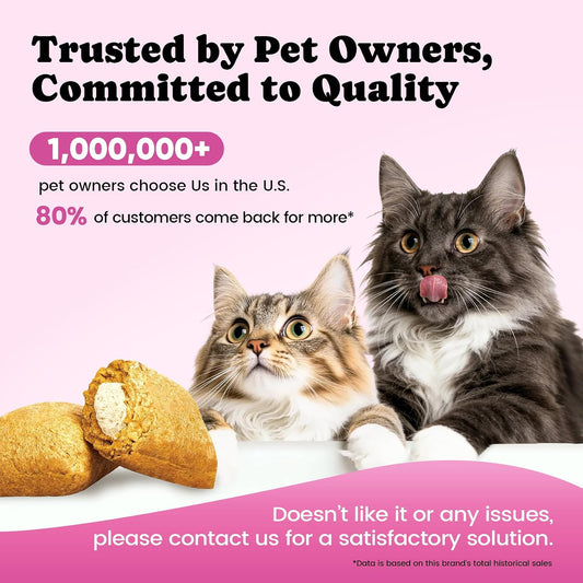 Natural coconut and fish oil cat hairball remedy treats