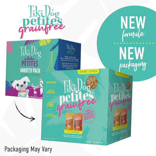 Tiki Dog grain free wet food pouch packaging