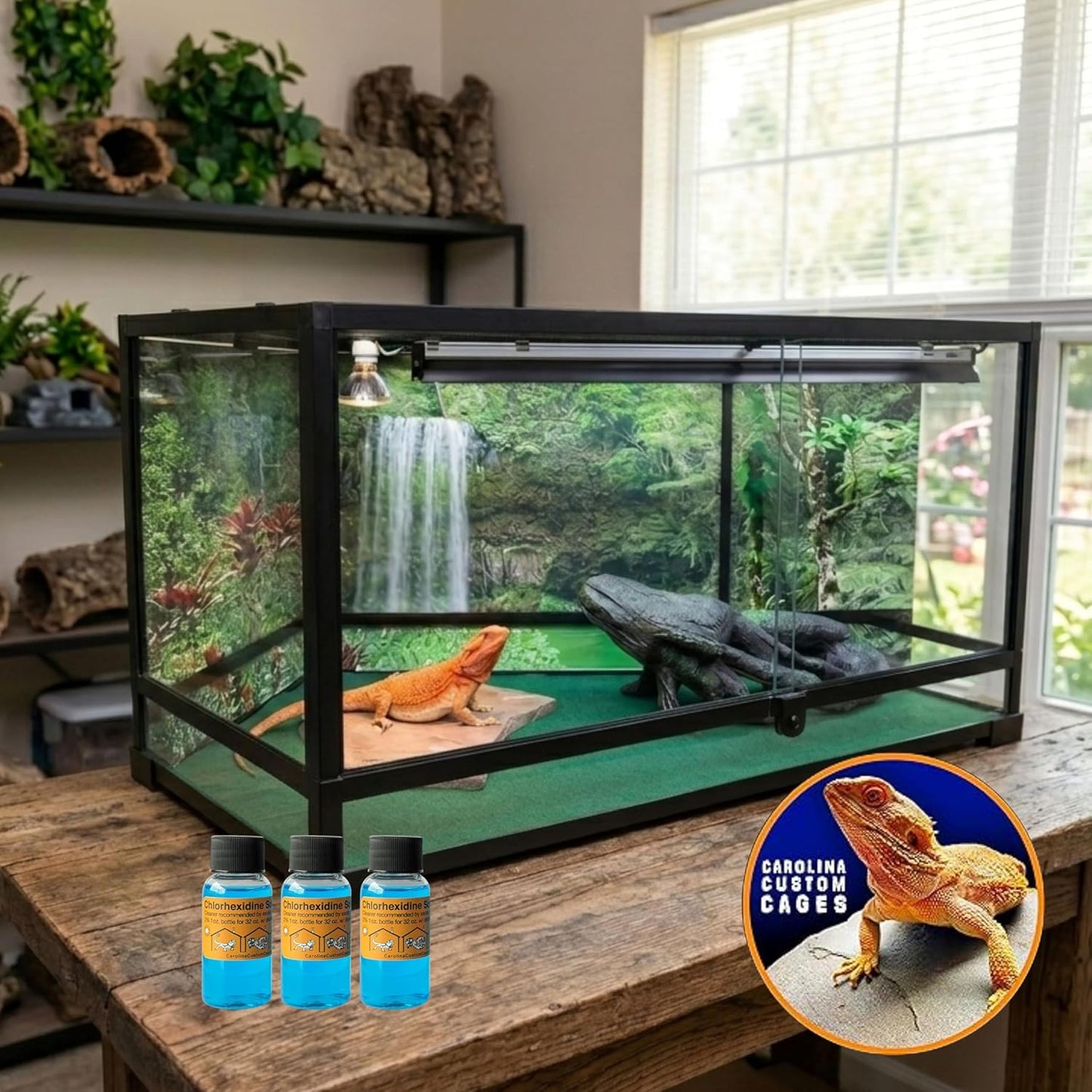 Vet recommended 2% chlorhexidine solution for exotic pets
