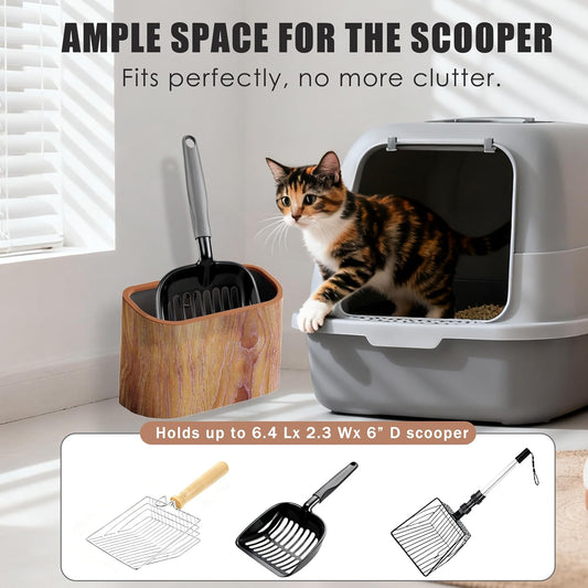 Removable inner bucket of Ayipaqen litter scoop caddy