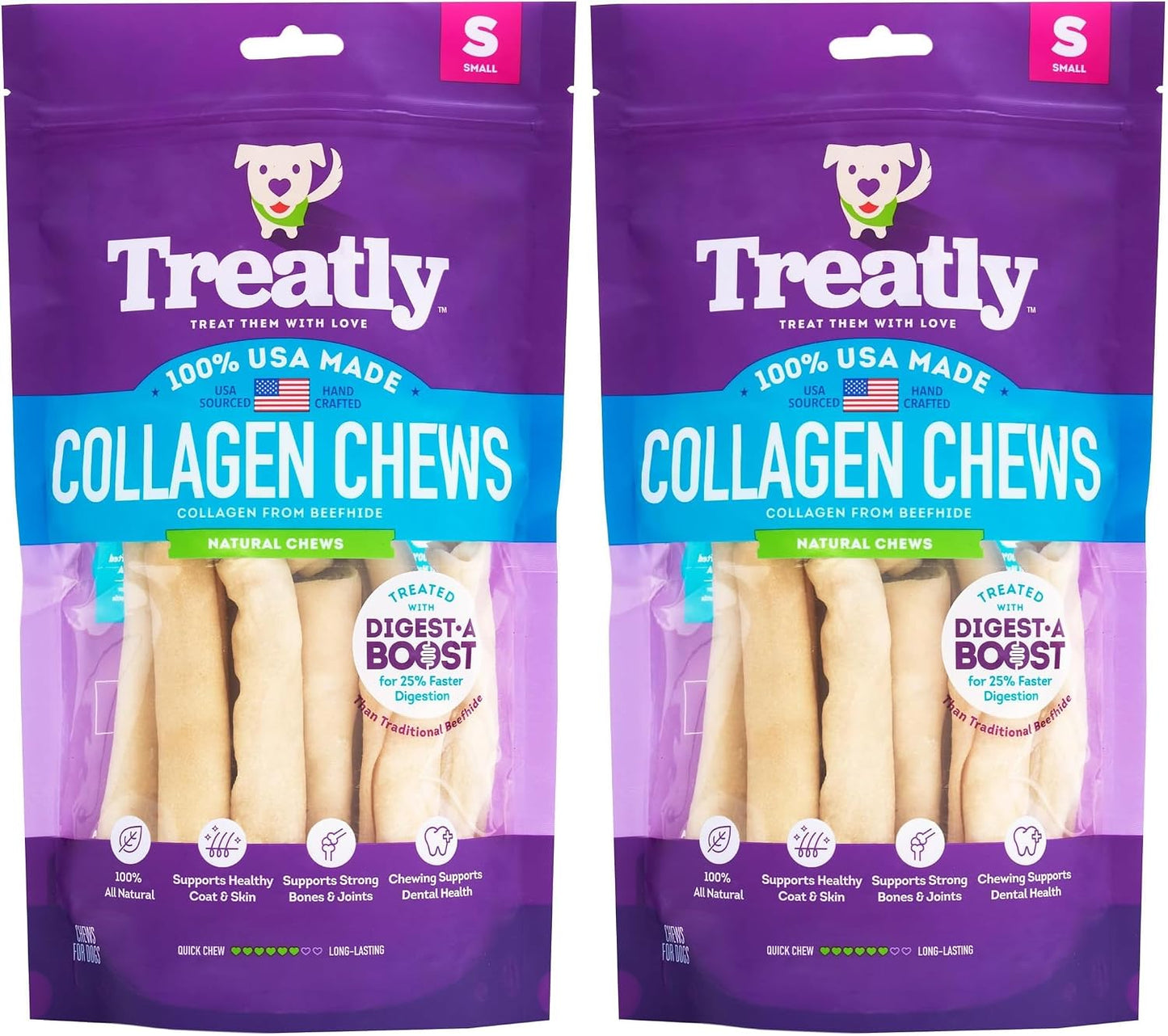 USA Collagen Chip Rolls Assorted Dog Chew Treats - Natural Flavor, 10oz/1 Pack - Image 15