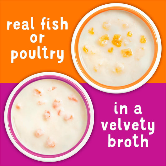 Purina Friskies Lil Soups wet cat food cups packaging