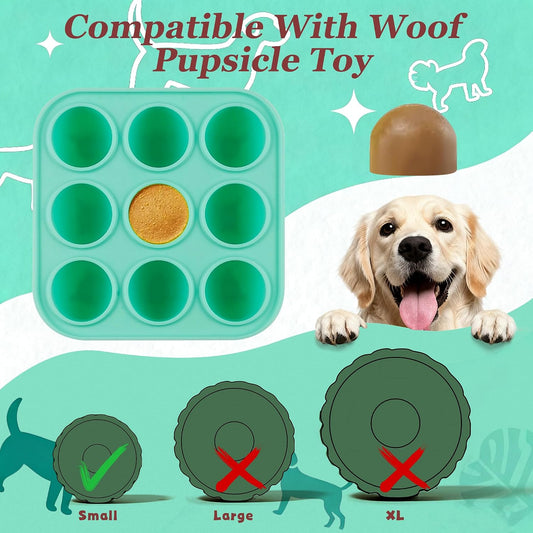 Zorazio dog treat mold with silicone lid and treat cavities