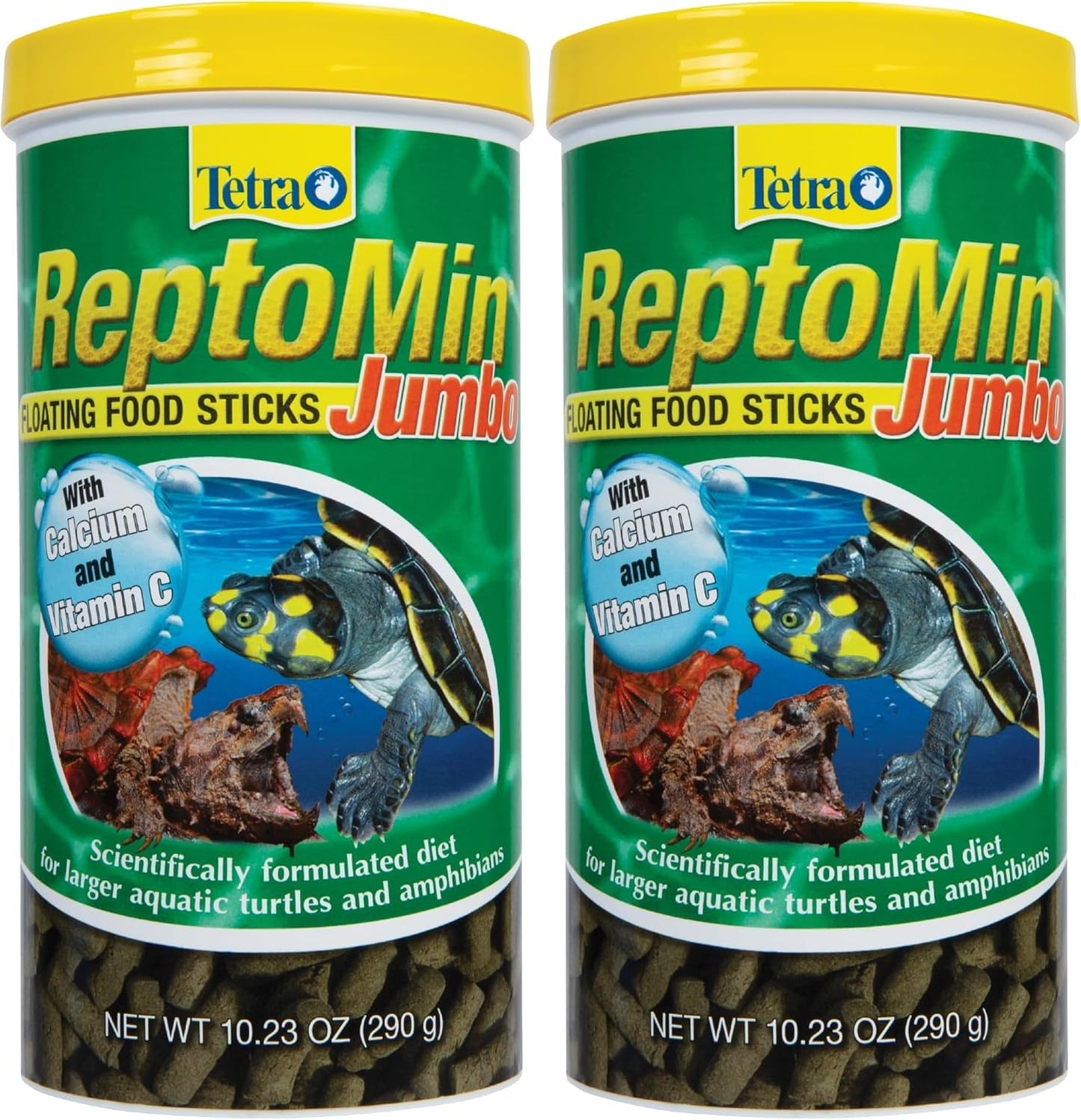 Tetra ReptoMin daily diet for large amphibians back view instructions