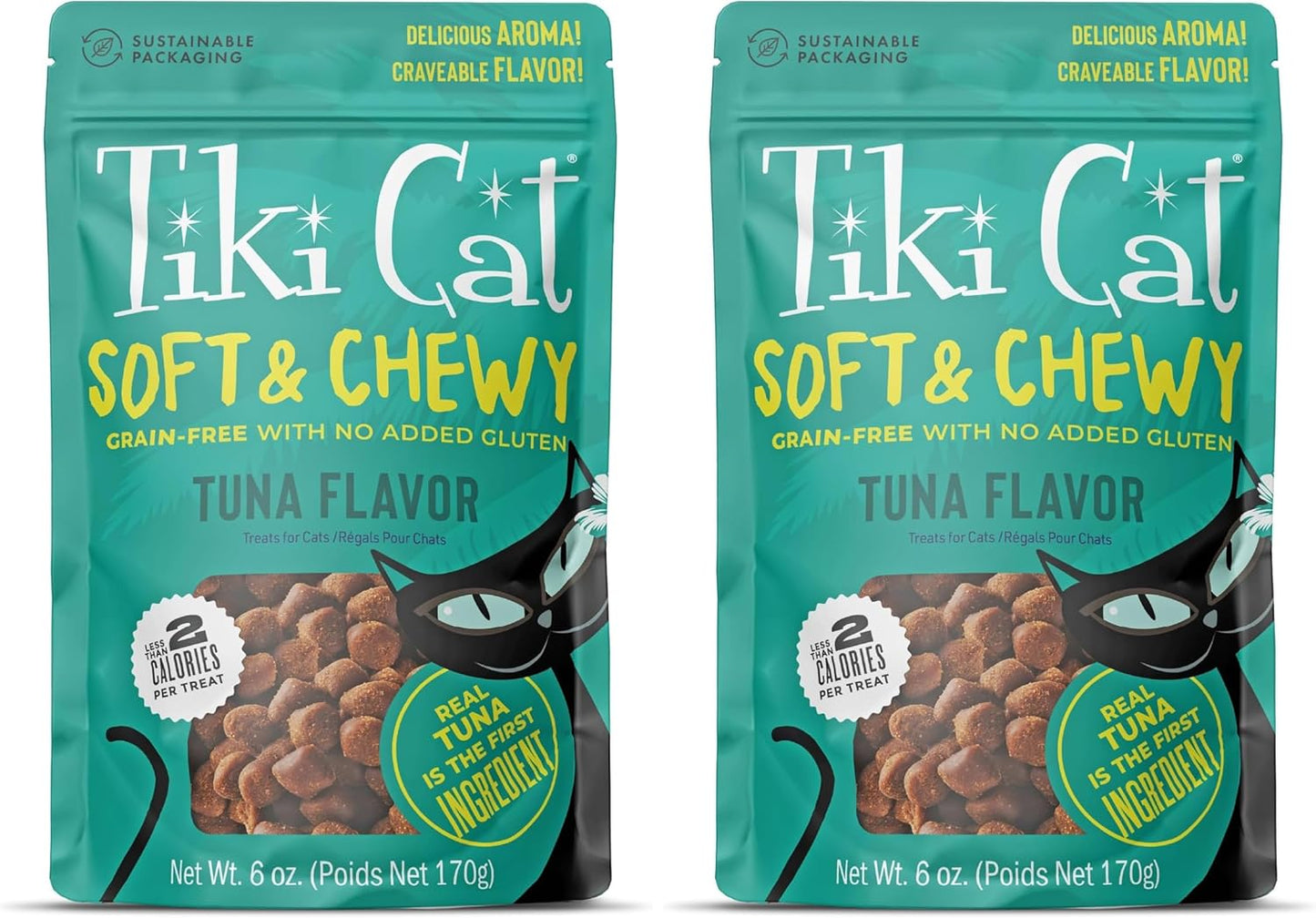 Tiki Cat Soft & Chewy Treats, Tuna Flavor, 3 Calories Per Treat with Grain-Free and No Added Gluten, 6 oz Pouch (Pack of 1) - Image 10