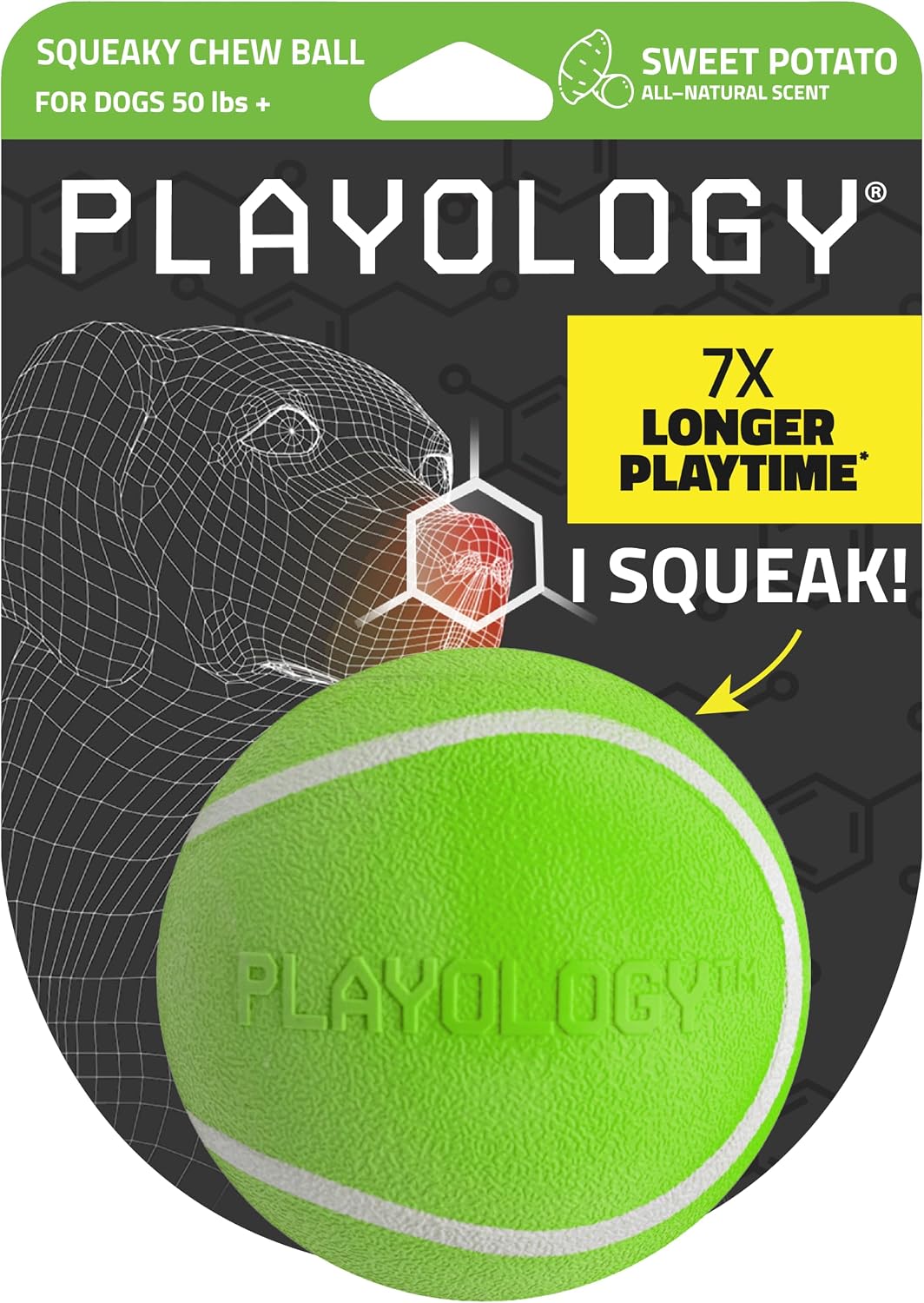 Playology Dog Toys | Squeaky Chew Ball for Large Dogs | Chicken Scented Jumbo Dog Ball | Bouncy Floating Chew Toys for Fetch - Image 15