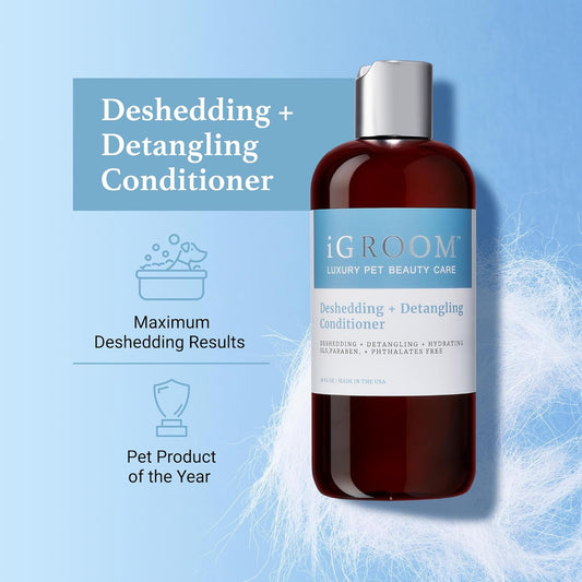 iGroom luxury pet conditioner sixteen ounce bottle for undercoat removal