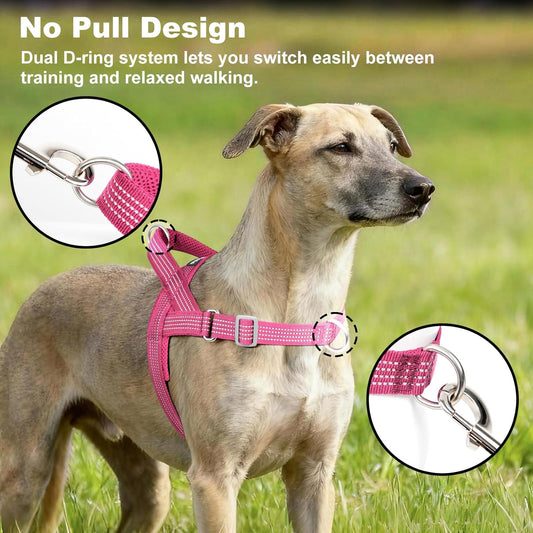 APAKBAK reflective dog vest adjustable straps side view for medium dogs