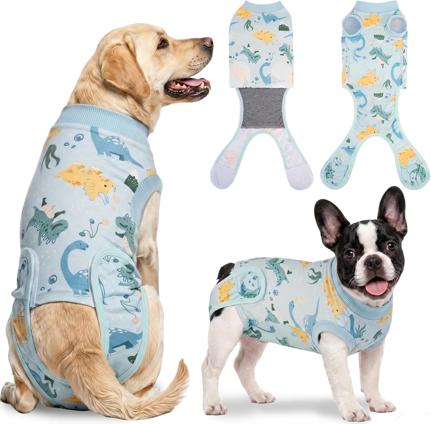Recovery Suit for Dogs and Cats, Soft Dog Surgery Suit for Female Spay Male Neuter, Anti-Licking Dog Cone Alternative Onesie, Dog Surgical Recovery Suit After Abdominal Wounds, Pink, Small - Image 10