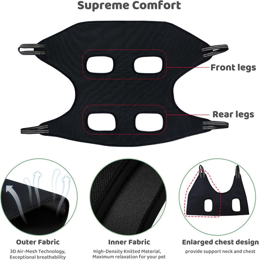 Guzekier dog hammock restraint bag with accessories