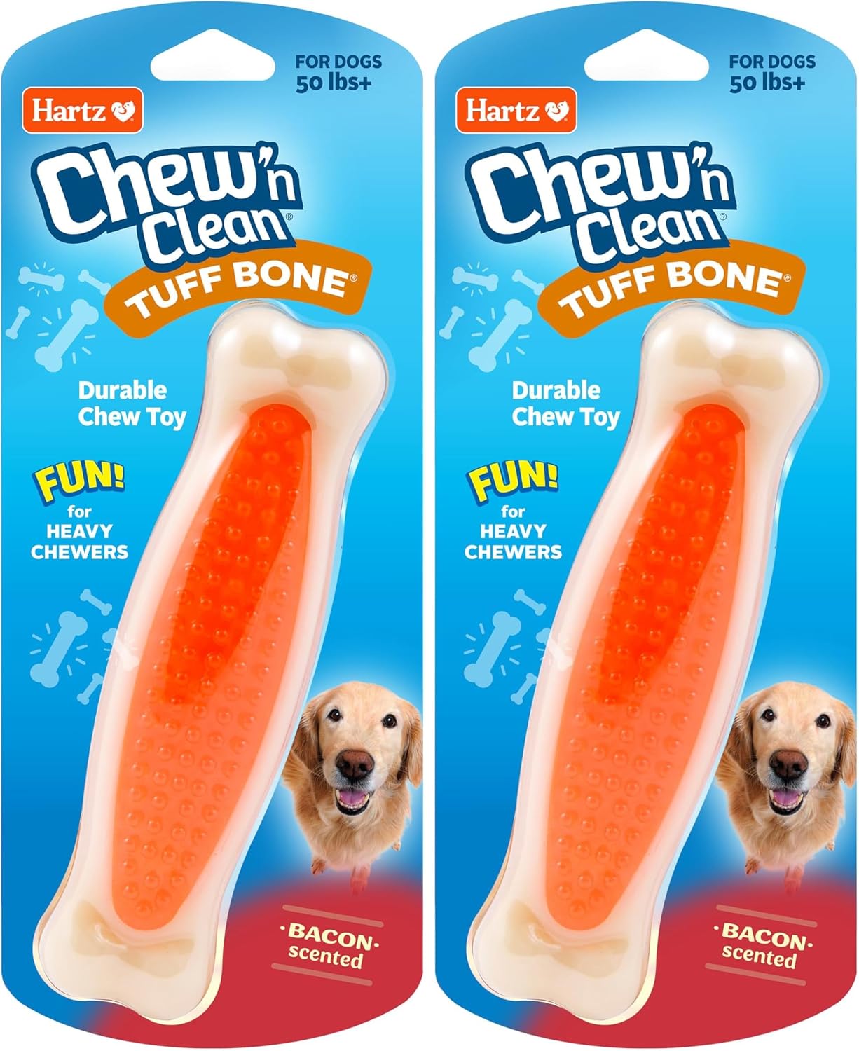 Hartz Chew 'n Clean Dental Duo Dog Treat & Chew Toy, Color Varies, Medium, 3 Pack - Image 15