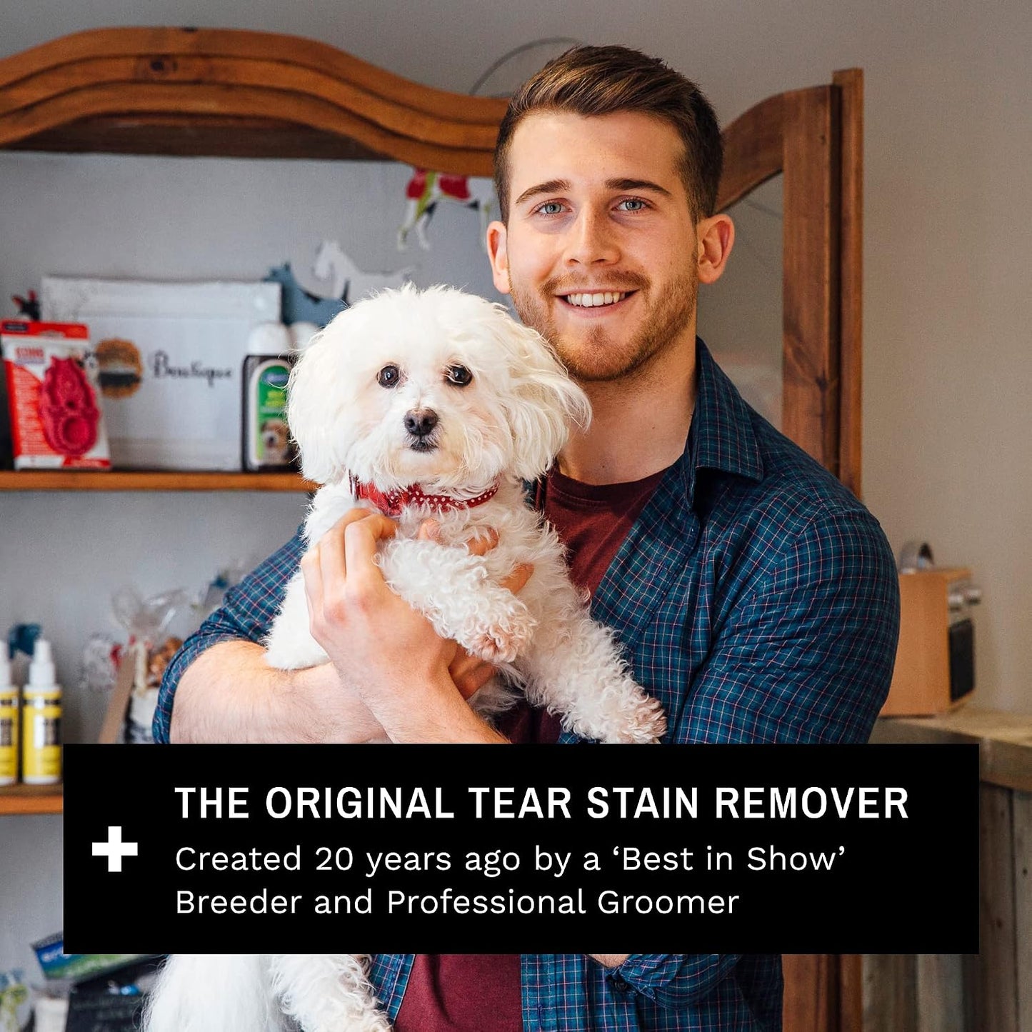 Eye Envy Tear Stain Facial Cleanser for Dogs and Cats. Washes Away Crusty Eye Debris, Eye Boogers, Eye Discharge. Tearless Foaming Formula. Cleans Tear Stains. All-Natural. 8.45 fl. oz. - Image 9