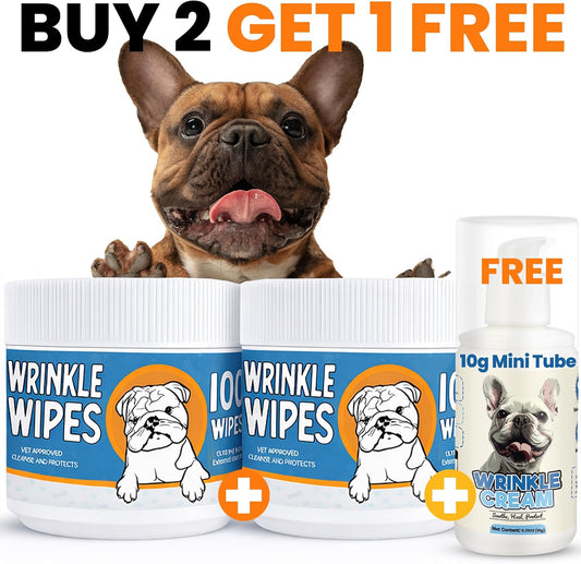Yibesi pet wipes for cleaning skin folds and dog facial wrinkles