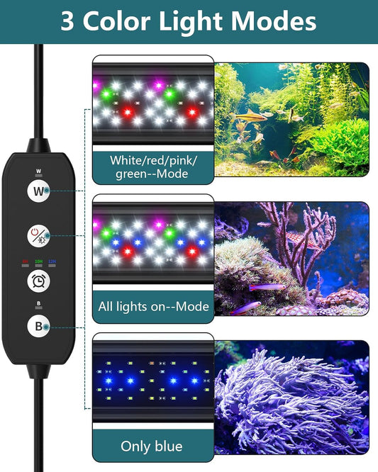 Close up of Seaoura aquarium light wired controller