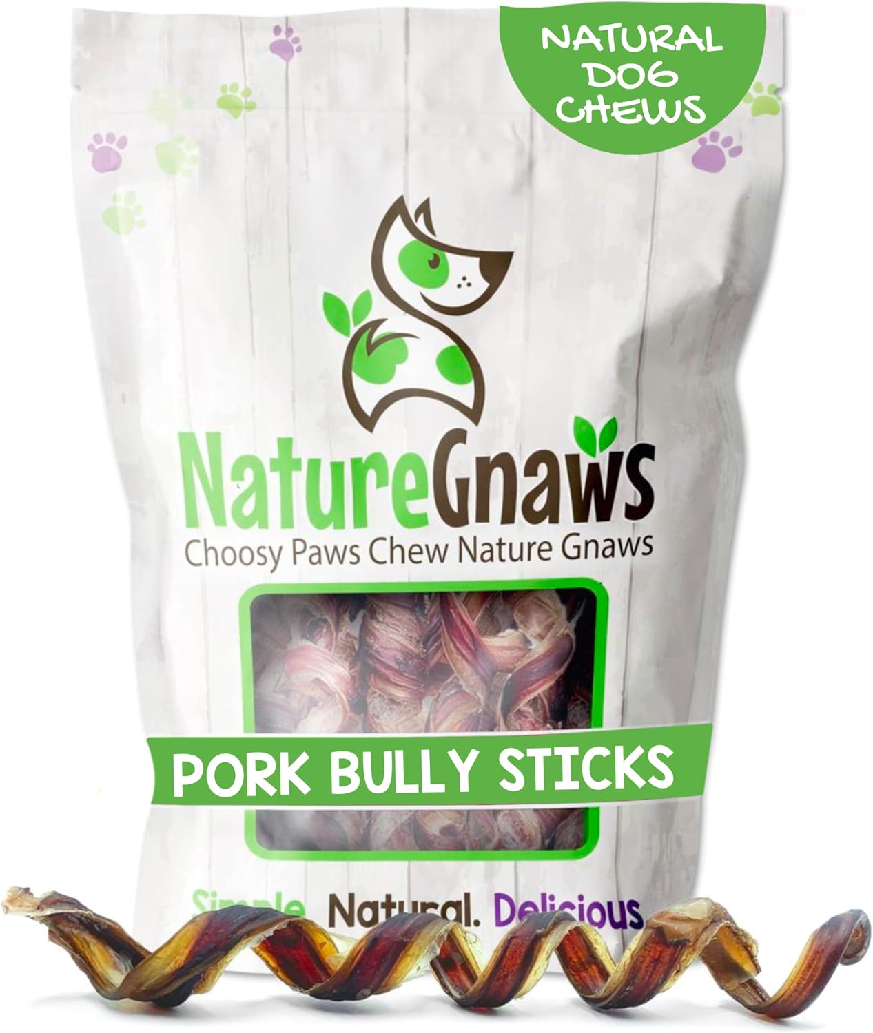 Nature Gnaws Extra Thin Pork Bully Sticks for Small Dogs 5-6" (15 Count) - Long Lasting for Light Chewers and Puppies - Natural Bacon Dog Chew Treats - Image 11