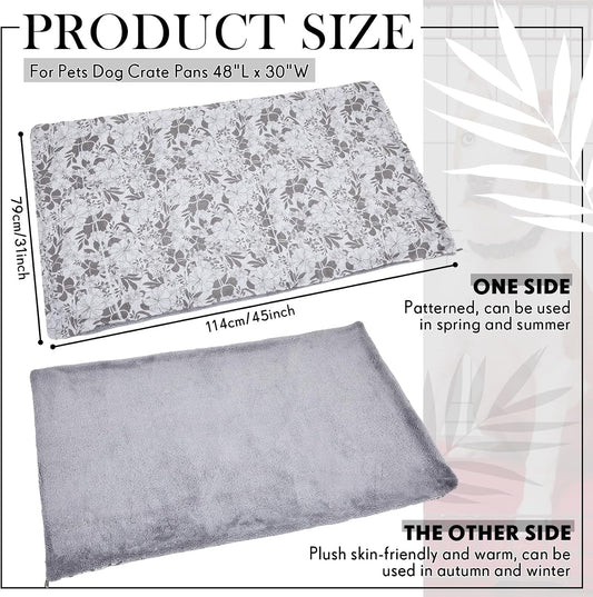 VitalCozy reversible dog bed liner showing soft cotton plush reverse texture