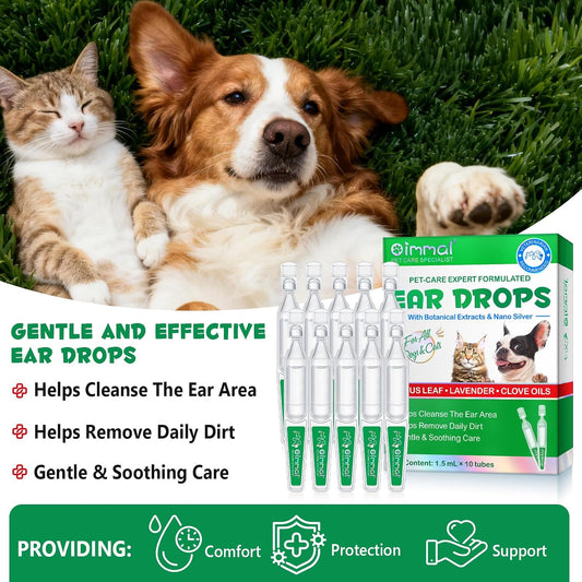 IMKCICSZ dog and cat ear cleaning solution tubes