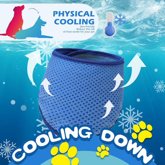 Expawlorer dog cooling scarf side view instant chill pet neck wrap