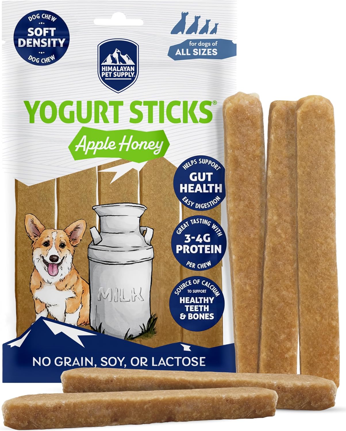 Himalayan Dog Chew Yogurt Sticks, Plain Flavored, Dog Treats With Prebiotics, Probiotics & Protein, Digestive Support, Lactose & Gluten Free, Natural Dog Treat for All Breeds, Made in America, 5 Count - Image 15